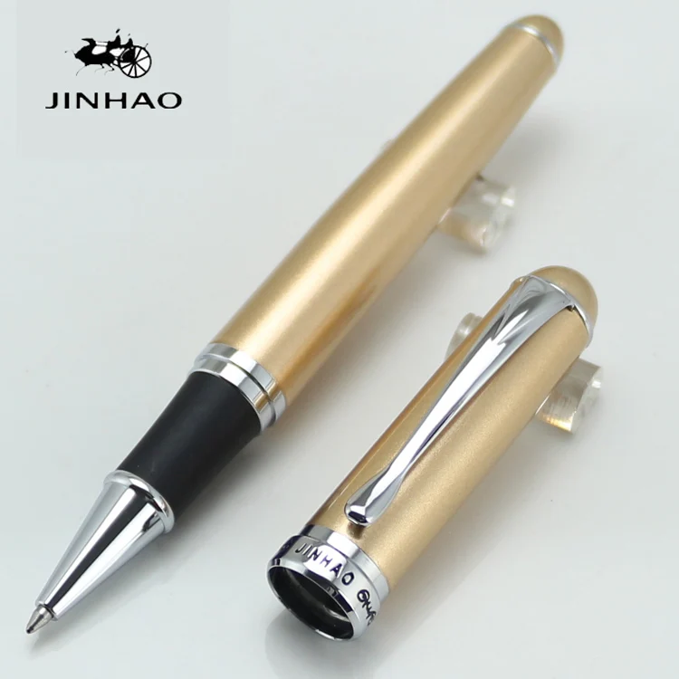 

JINHAO 750 Champagne Golden and silver 15 colours Rollerball Pen Black/Blue ink luxury writing gift pens Wholesale