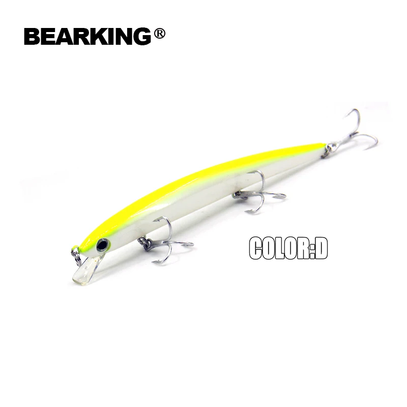 BearKing 180mm/26g,5pcs/.lot. Color send randomly! 2016 good fishing lures minnow,quality professional minnow