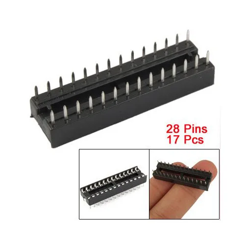 17 Pcs x 28 Pin DIP IC Sockets Adaptor Solder Type Socket | Обустройство дома