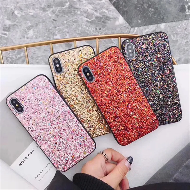 Роскошный блестящий чехол для iphone 8 7 6 6s Plus Модный Блестящий жесткий телефона X 10 |