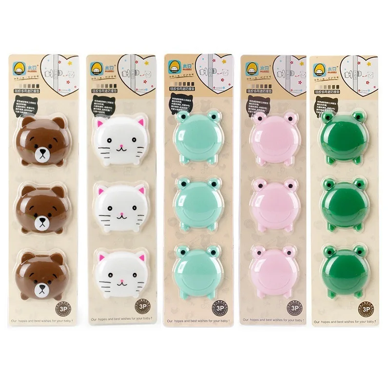 

Cartoon Wall Thickening Mute Door Stick Golf Styling Rubber Fender Handle Door Lock Protective Pad Protection Home Wall Stickers