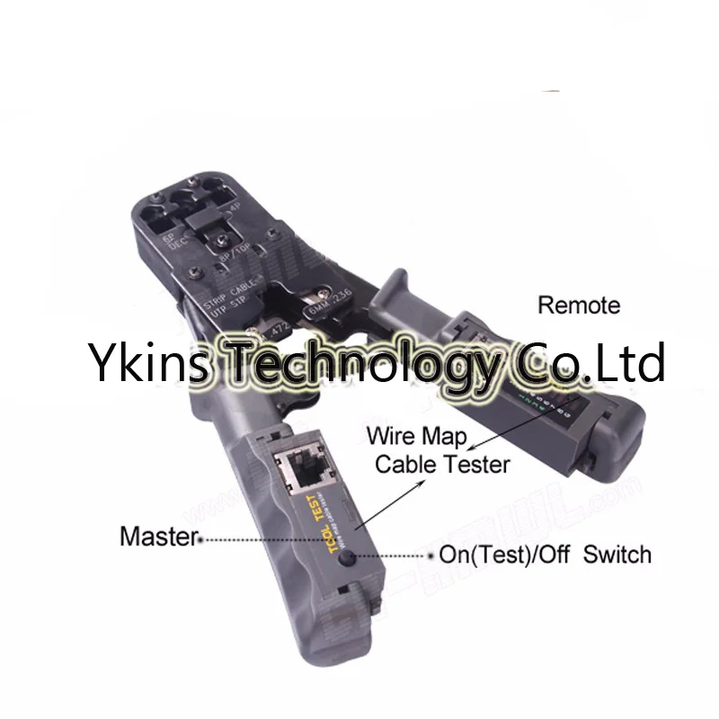 

Multifunctional Network Crimping Tools for RJ45 Test Crimping Tool with Ratchet Cat6 RJ12 RJ45 RJ50 RJ11(8P8C/6P6C/6P4C)