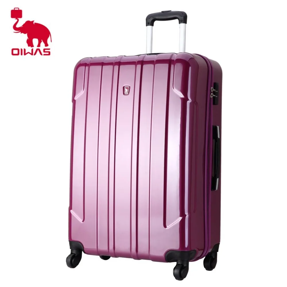 

OIWAS 28 inch 75L Rolling Luggage Case Travel Trip Business Universal Wheel Trolley Large Capacity Coded lock Suitcase ABS & PC