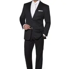 Свадебные приталенные смокинги портной костюмы для мужчин 2 шт. высокое качество официальная одежда