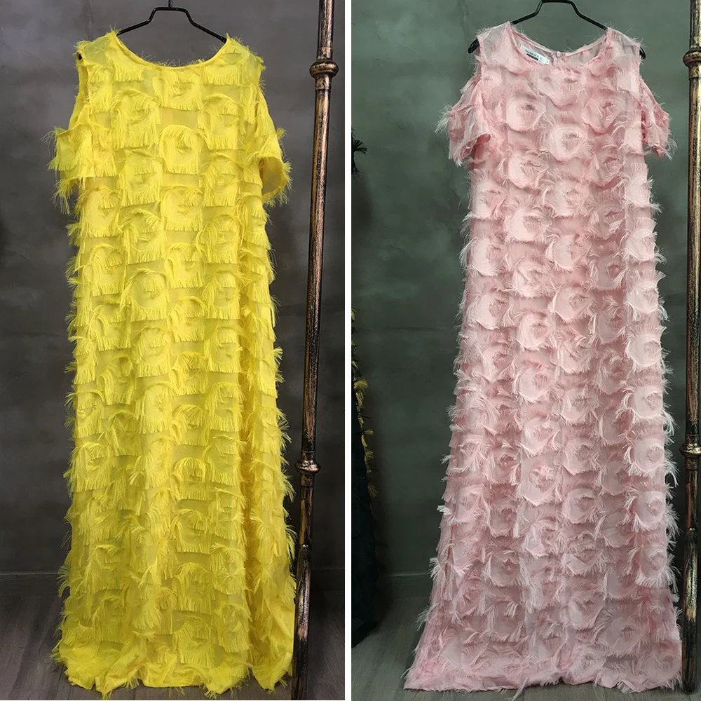 

Summer Fashion African Dresses for Women African Party Dresses Solid Color Sleeveless Long Dress