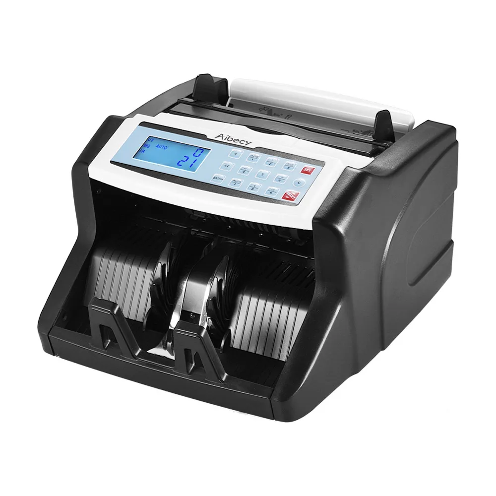 

Aibecy Multi-currency Money Counter Cash Counter Banknote Cash Money Bill Counter with UV/MT/MG/IR/DD Counterfeit Bill Detector