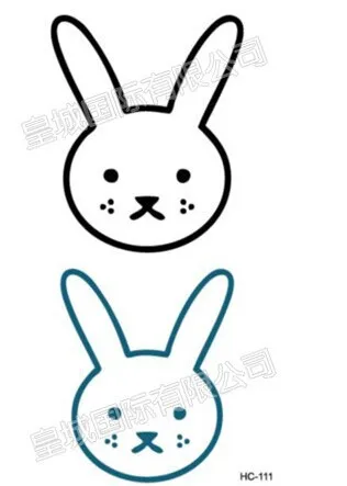 2 шт. наклейки с рисунком hello kitty милые Временные татуировки для кошек детей