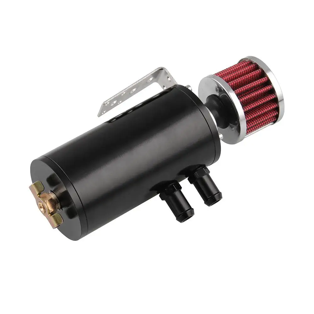 

Baffled Oil Catch Can Reservoir Box with Breather Engine Oil Separator Filter For Automobile Train Motorcycle car accessories