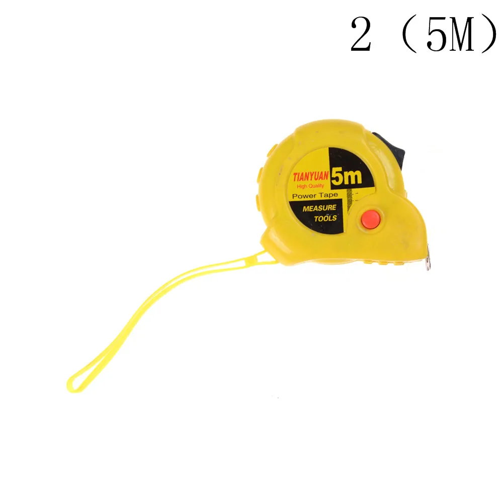 New 1pcs 5M Sflexible Tape Measure Meter Inch Centimeter tainless Retractable Steel Tape Measures ruler