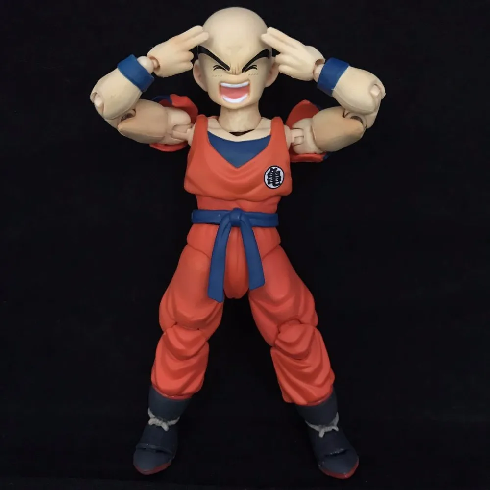 

NEW 2018 Boxed Cosplay SHF Dragon Ball Z DBZ KLILYN KURIRIN SHF Movable PVC Action Figure Resin Collection Model Toy Doll Gifts