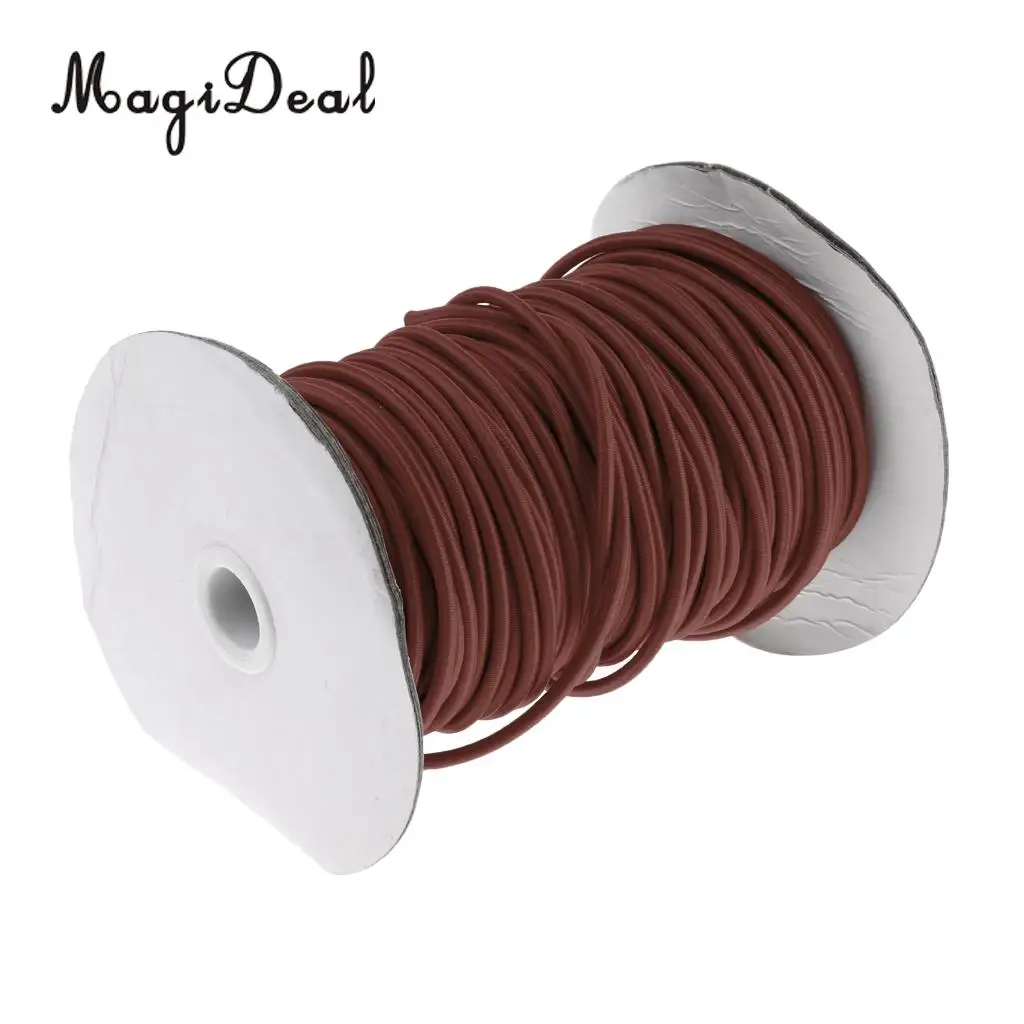 MagiDeal 4mm Heavy Duty Marine Grade Elastic Shock Cord Bungee Rope Tie Down Boat Cover Caravan DIY Craft - Various Length/Color