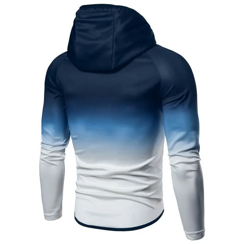 Mens gradient Zipper Suit