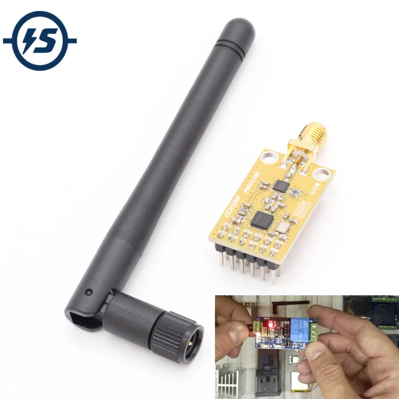 

1800 M Found Distance CC2500+PA+LNA 2.4G SPI 22dBm Wireless Data Transceiver Module CC2500 Module