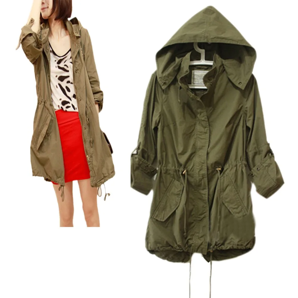 Compare Prices on Hooded Drawstring Jacket- Online