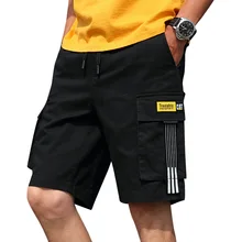 TFETTERS Ropa De Hombre, шорты в стиле сафари, мужские повседневные шорты, короткие прямые хлопковые одноцветные шорты до колен на завязках