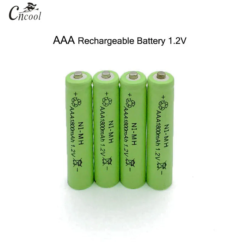 4 шт./лот AAA 1800 mAh Ni-MH 1,2 V аккумуляторная батарея AAA батарея 3A аккумуляторная батарея Ni-MH батарея для камеры, игрушки