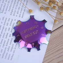 1 шт., легкий французский инструмент для ногтей с кромкой, резак для смайликов, трафарет для ногтей, триммер для кромок, многоразмерный набор инструментов для маникюра и дизайна ногтей