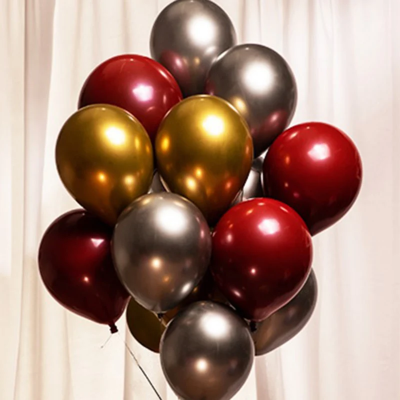 

50pcs 12inch Metal Balloon Thick Latex Balloons Wedding Decoration Metallic Balloons Pearly Latex Balloons Birthday Party decor