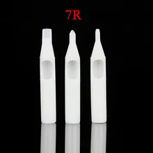 50 шт 7RT Одноразовые Белые татуировки Советы тюбик с насадкой-конусом наконечник для татуировки иглы татуировки Поставки