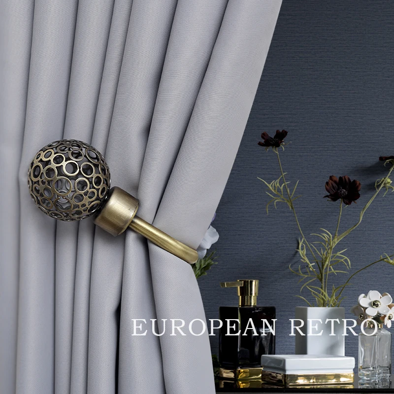

2pcs/set Curtain Tieback Holder Hooks Tie Backs Bedroom Living Room Curtain Decoration Accessories Holdback Metal Curtain Hook
