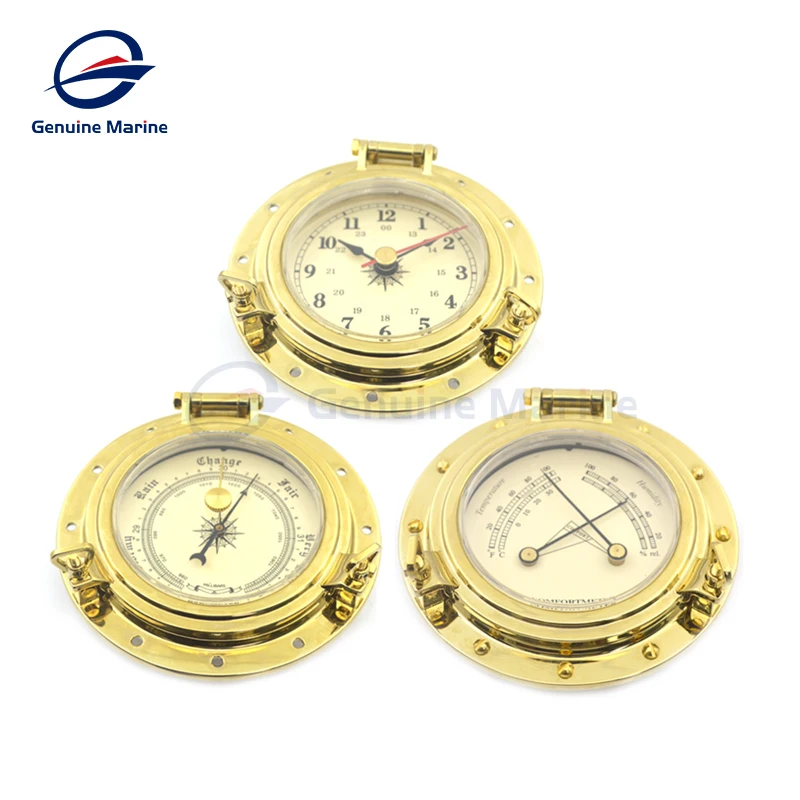

Roman clock Clock meter hygrometer barometer weather station Retro quartz clock yacht accessories
