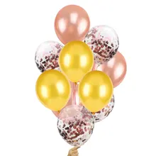 10 шт. 12 дюймов цветные латексные шары конфетти воздушные шары надувной шар Гелиевый шар для дня рождения свадебные принадлежности