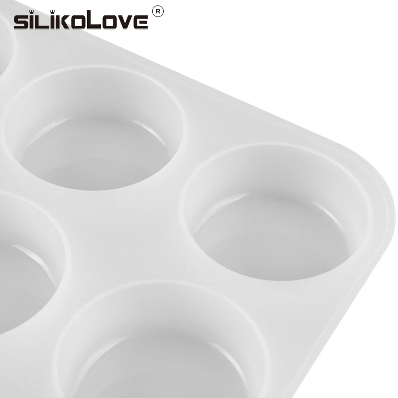SILIKELOVE 16 полостей круглая форма для мыла силиконовая большие формы ручной