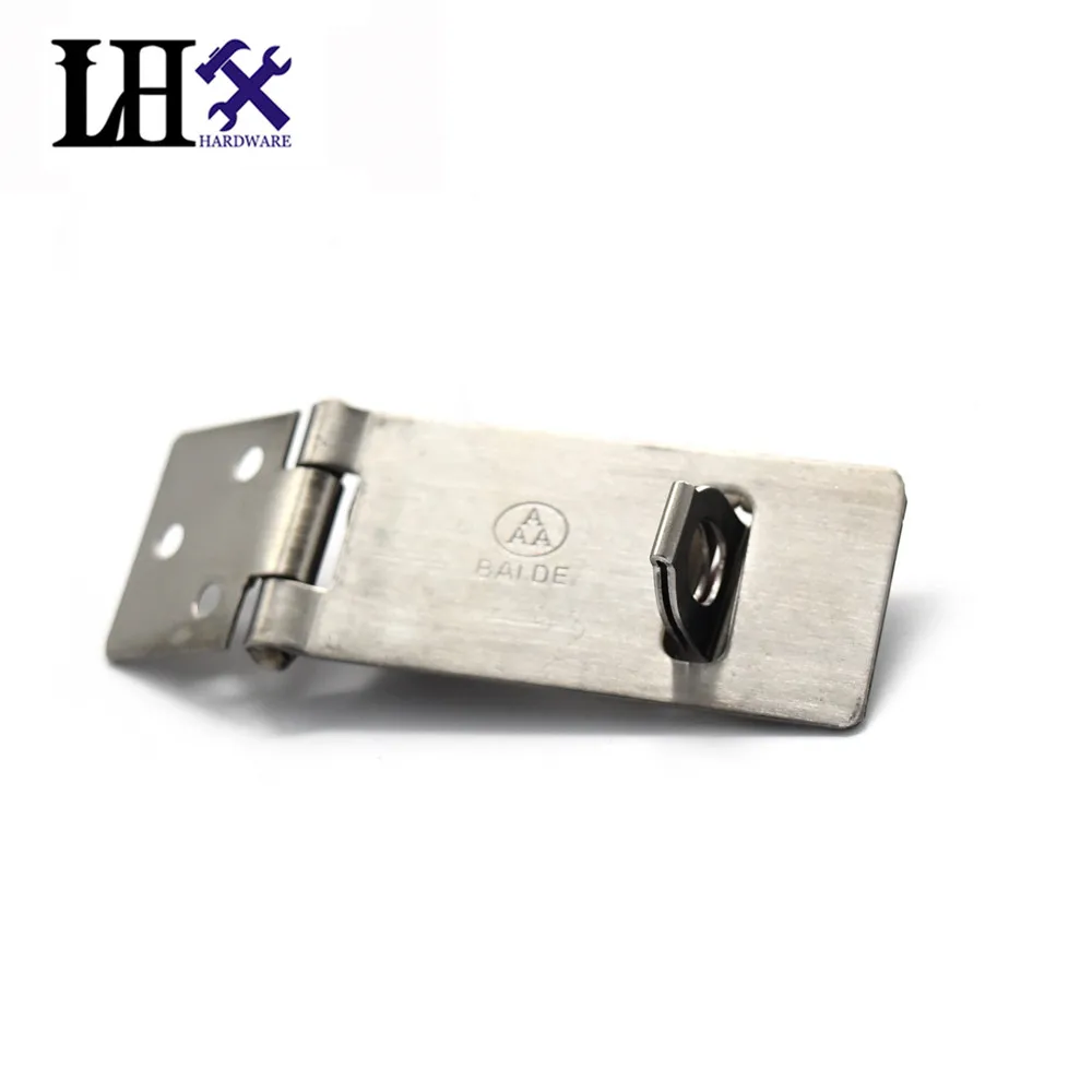 

LHX AJA12-2 33*75mm Stainless Hasp Sliding Door Lock For Interior Door Window Baby Care Cabnit Hasp Lock Anti-theft Lock