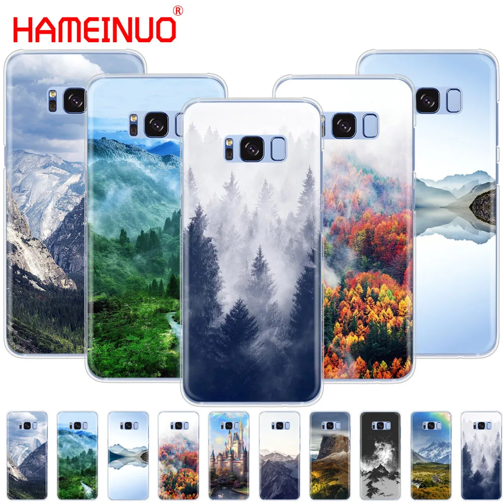 

HAMEINUO Mountain Forest Clouds cell phone case cover for Samsung Galaxy S9 S7 edge PLUS S8 S6 S5 S4 S3 MINI