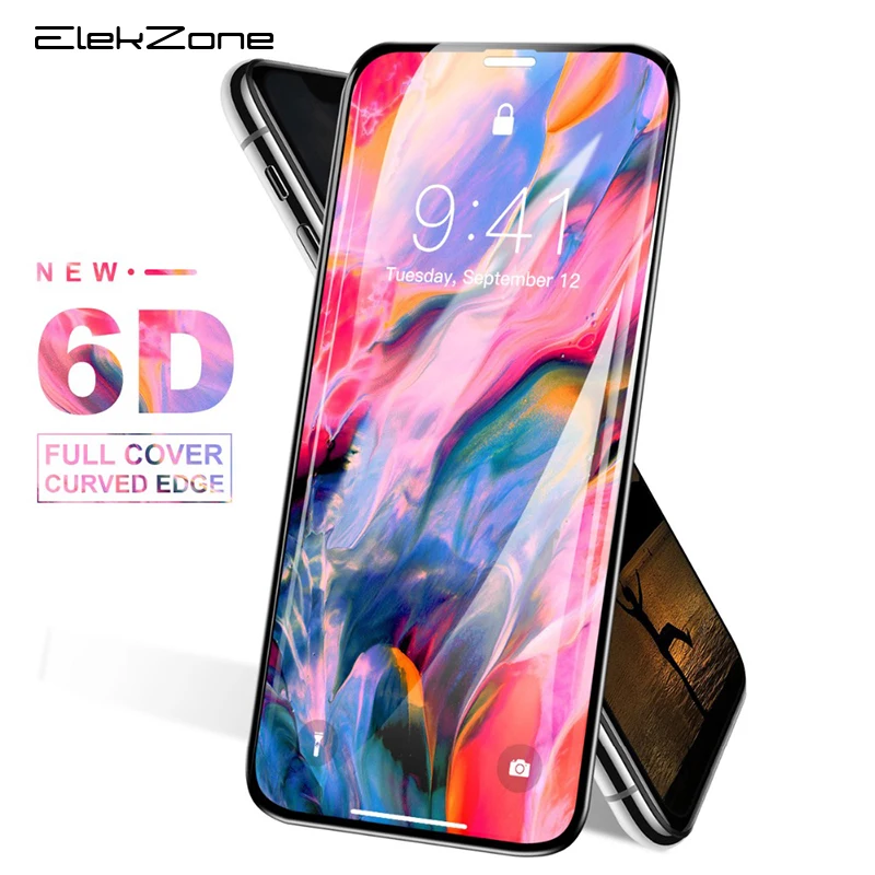 6D Full Cover Screen Film For iPhone XS MAX X XR Tempered