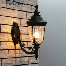 

American Creative Retro Outdoor Wall Lamp Courtyard Balcony Modern Simple LED Iron Waterproof and Rust-proof Wall Lamp