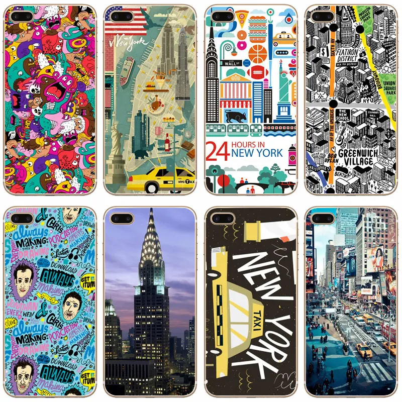 G176 New York City Transparent Hard Thin Case Cover For