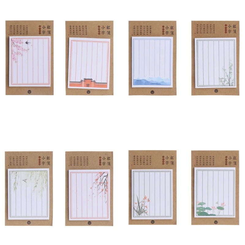 

30 Sheets/Pack Sticky Notes Lined Self-Stick Memo Pad Sticker Office Supplies