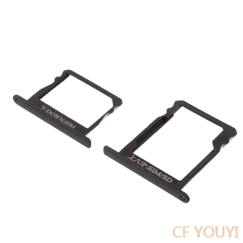 

OEM 2Pcs OEM SIM1 + SIM2 / Micro SD Card Slot Tray SD Card Holder Adapter Replacement Parts for Huawei Ascend P8