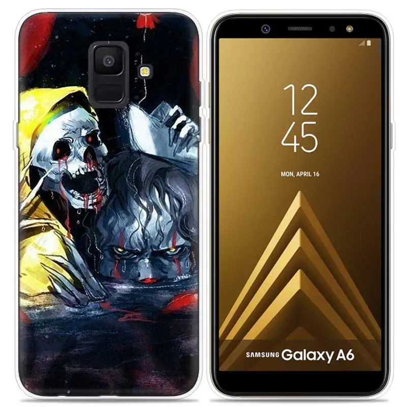 Джокера клоун ужас принт чехол для samsung Galaxy Note 8 9 J4 J6 J8 A6 A8 A7 A9 Star Lite S8 S9 плюс Винтаж крышка чехол