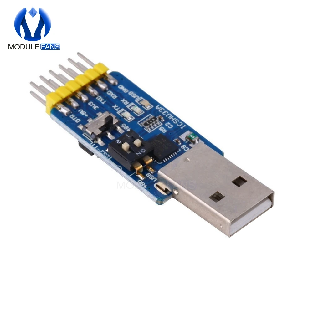 USB CP2102 к TTL RS232 RS485 взаимный преобразователь 6 в 1 преобразовательная плата