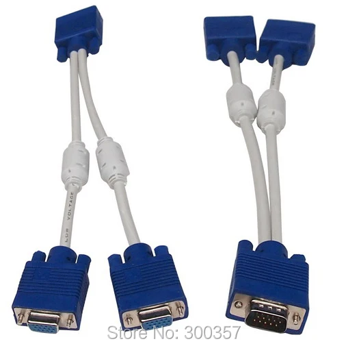 3 + 6 ספליטר vga כבל וידאו Y ספליטר 15 