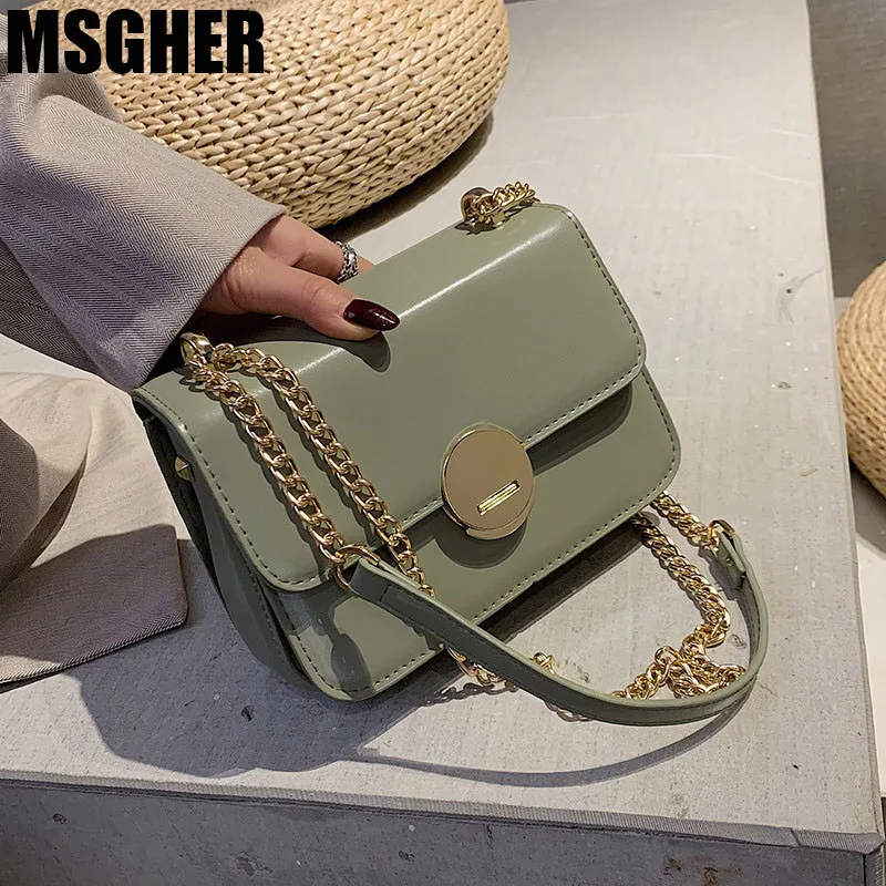 

MSGHER Luxury Handbags Women Bags Designer Fashion Chians Purses And Handbags Alligator Shoulder Crossbody Bags For Women