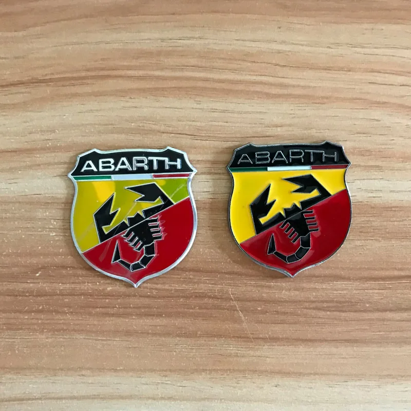 Алюминиевая наклейка s для ABARTH итальянская модификация Автомобильная наклейка с эмблемой для Fiat 500 Alfa Romeo ferrari lamborghini аксессуары