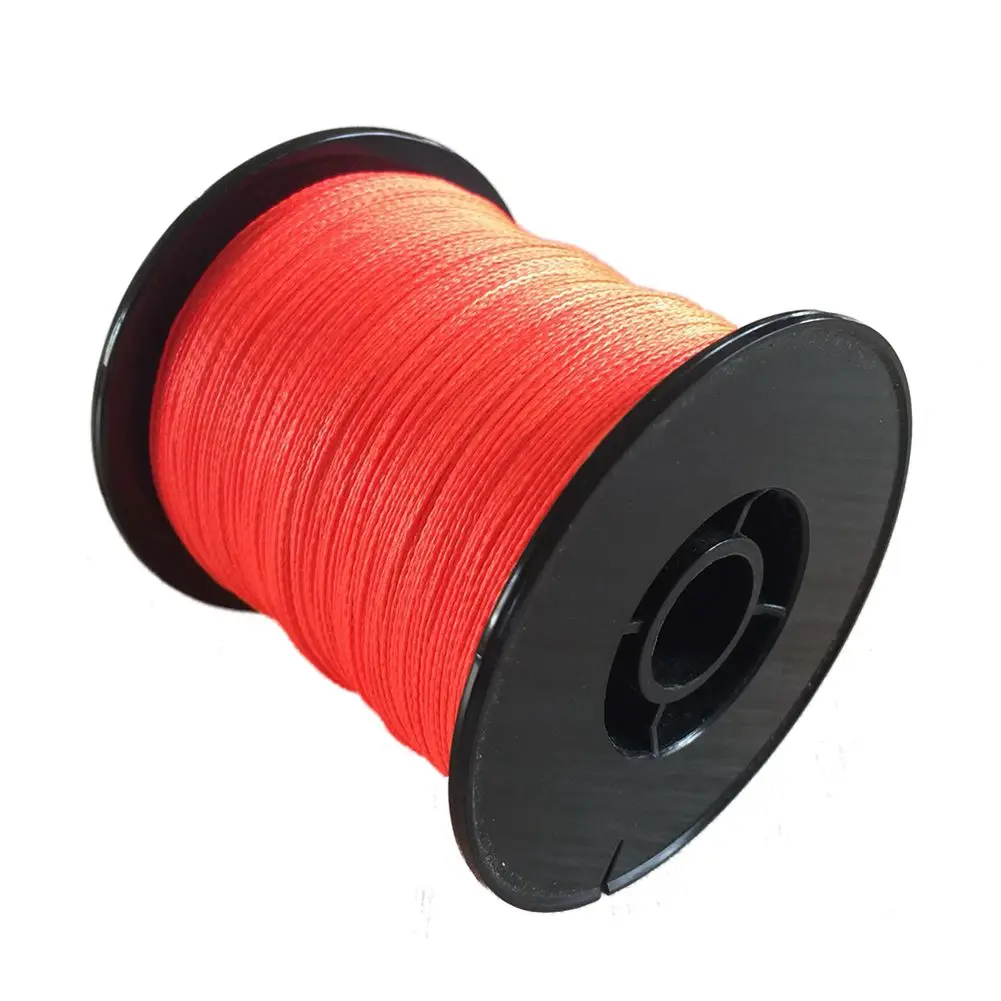 

300M Bulk Spool Braid Fishing Line Monofilament Capacity Super Strong, #4: 20Kg/44Lb 0.32Mm, Orange