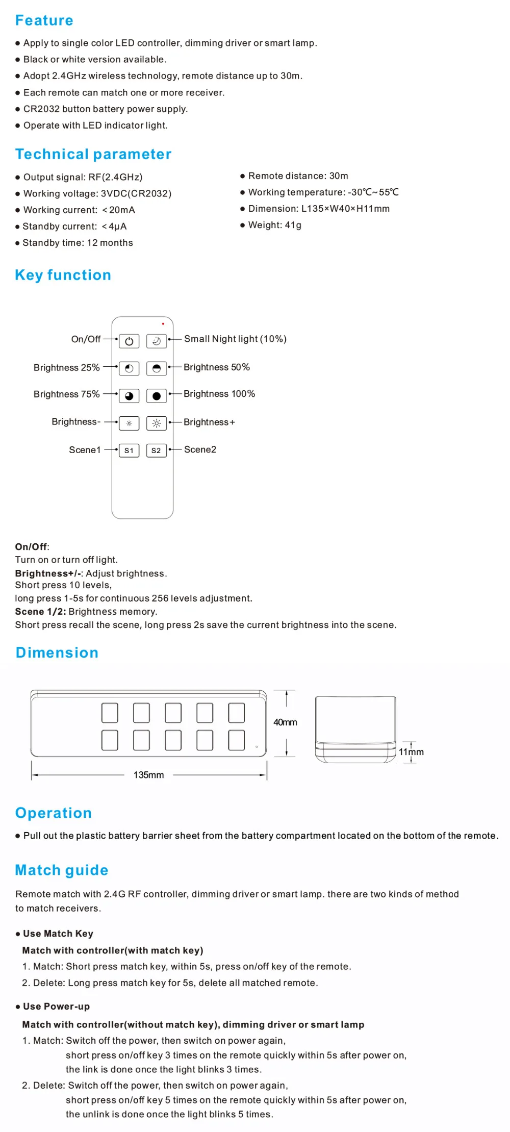 JQ, AC Triac DMX диммер; led диммер комбинация, AC100V-240V, 2,4G дистанционный RF умный переключатель для led светильник