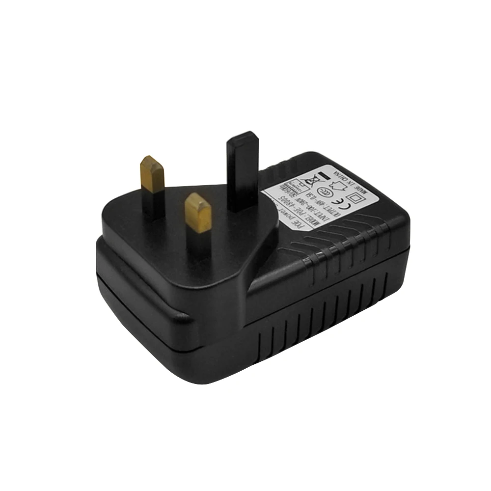 SOONHUA Portable POE Power Adapter 48V 0.5A 24W POE Injector Wall Charger Smart Short Circuit With UK Plug For IP Phones Cameras SOONHUA Portable POE Power Adapter 48V 0.5A 24W POE Injector Wall Charger Smart Short Circuit With UK Plug For IP Phones Cameras