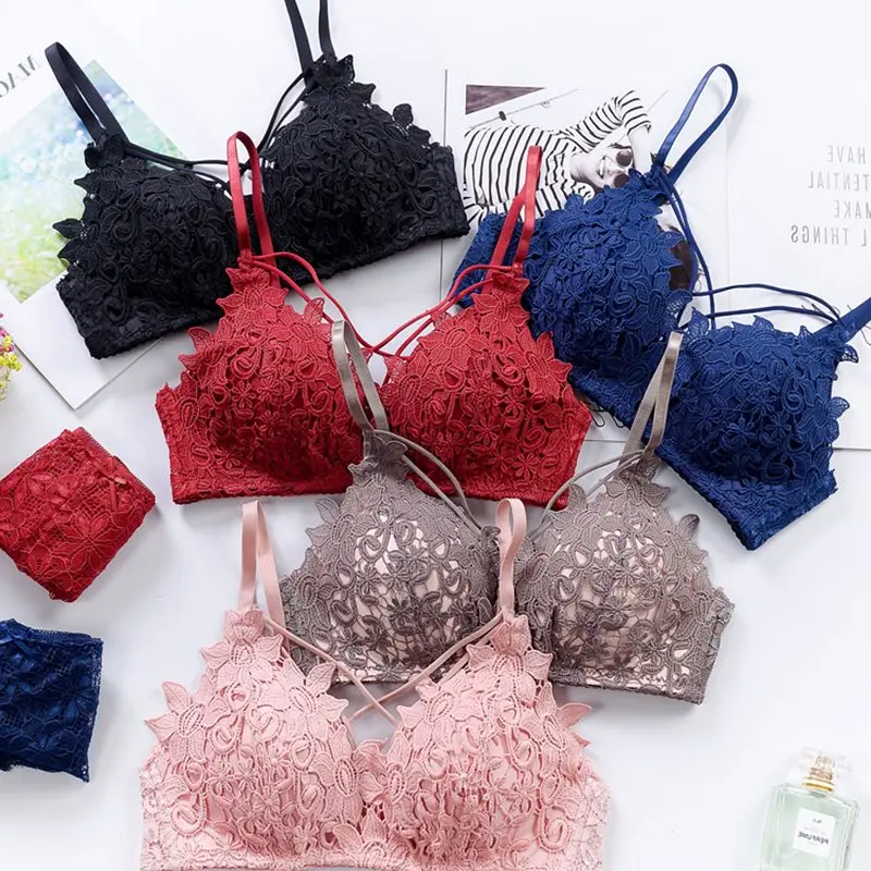 2018 Bralette Lace Underwear Women Push Up Bra Triangle Cup Sexy Brassiere Breathable Wireless Bras For Small Breast A B C Cup 2018 Bralette Lace Underwear Women Push Up Bra Triangle Cup Sexy Brassiere Breathable Wireless Bras For Small Breast A B C Cup