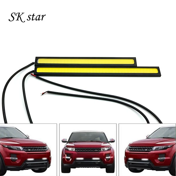 

2pcs/lots Ultra Bright 18W 14cm/ Daytime Running light 100% Waterproof COB Day time Lights LED Car DRL Driving lamp Car styling
