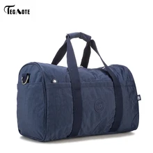 TEGAOTE, мужские дорожные сумки, черный багаж, нейлоновые дорожные сумки, портативные дорожные сумки, водонепроницаемые, выходные сумки, большая сумка