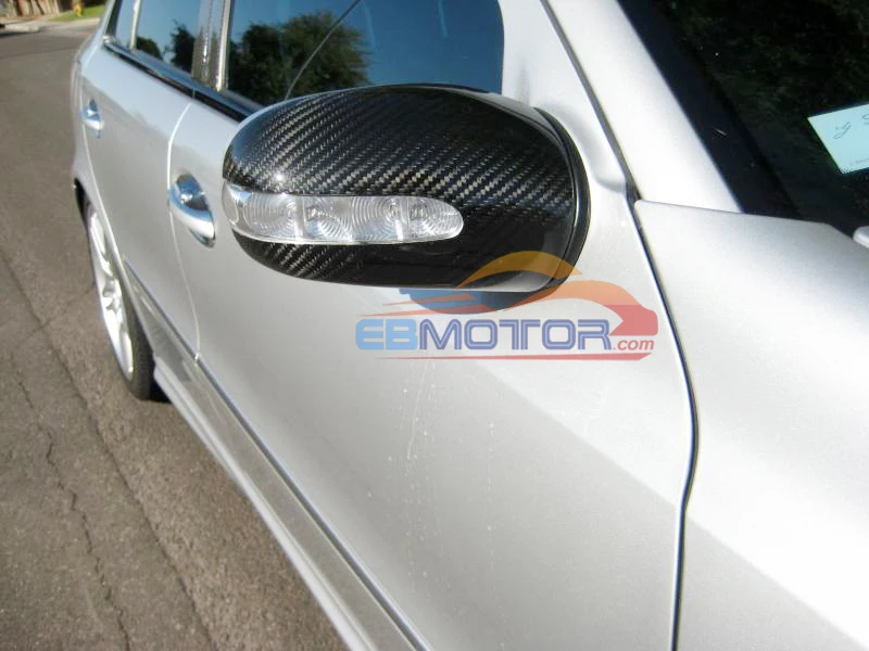 Real Carbon Fiber Mirror cover 1pair for Mercedes Benz E-Class W211 2003-2007