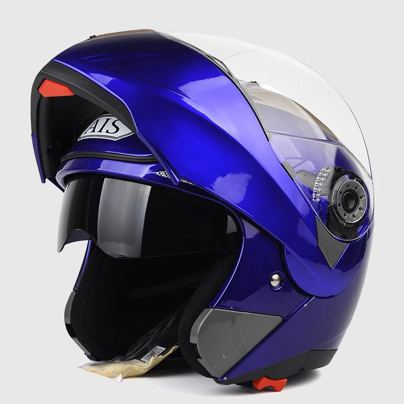 New DOT Sticker Flip Up Modular Helmet Dual Lens Racing Motocicleta Casco Men's Women's Motorcycle Helmet - Color: a3