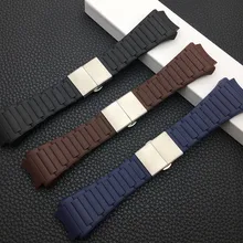 Фирменный ремешок для часов 23x33 мм из мягкого силиконового каучука, полиуретановый ремень для Porsche, дизайнерский ремешок, синий, черный, коричневый, ремешок для часов, 6620, бесплатные инструменты, пряжка