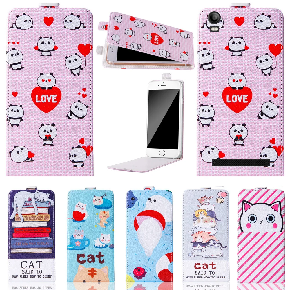 

2018 New items Factory Price Flip PU Leather Cover Plastic Back With Card Holders For Fly FS508 Cirrus 6 Case Coque Capinha
