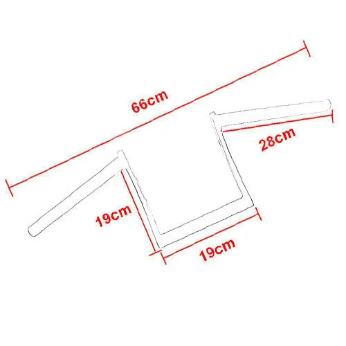 Универсальный руль для мотоцикла 7/8 ''22 мм Z тяги откатная рукоятка для мотоцикла двойной спортивный велосипед круизер поплавок чоппер